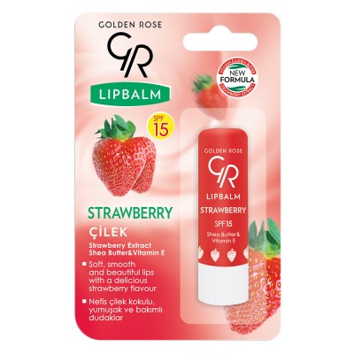 GOLDEN ROSE Lipbalm Strawberry SPF 15
